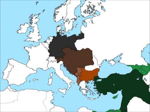 Map of Europe if the Central Powers won World War I