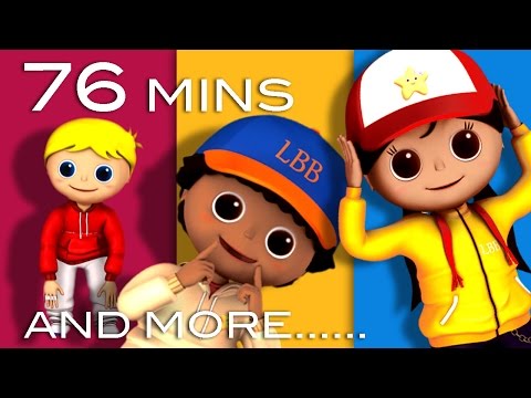 Head Shoulders Knees and Toes | Plus Lots More Videos | 76 Minutes Compilation from LittleBabyBum!