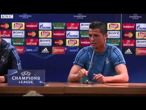 Cristiano Ronaldo walks out of Real Madrid news conference | BBC Sport