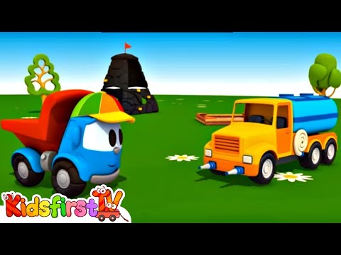 TRUCK Cartoons - Leo the Toy Trucks WATER TANKER TRUCK!