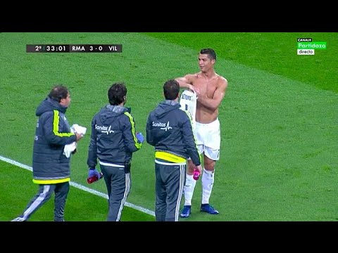 Cristiano Ronaldo gets Sergio Ramos Shirt!! - Real Madrid vs Villarreal 3-0 2016