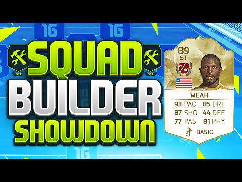 FIFA 16 SQUAD BUILDER SHOWDOWN!!! LEGEND GEORGE WEAH!!! 89 Legend Weah Squad Duel