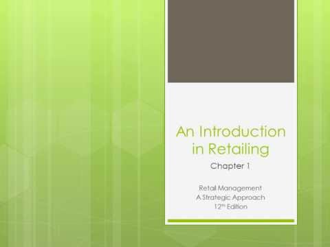 An Introduction to Retailing