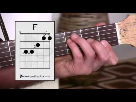 The Dreaded F Chord (Guitar Lesson BC-161) Guitar for beginners Stage 6