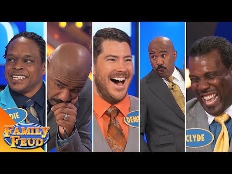 2015's Top 5 Steve Harvey Funny Moments | Family Feud