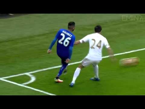 Riyad Mahrez Vs Swansea City Home HD 720p (24/04/2016)