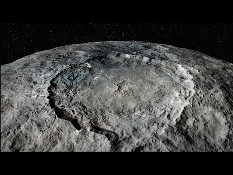 Flight Over Dwarf Planet Ceres