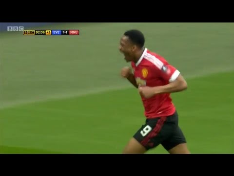 ANTHONY MARTIAL LAST MINUTE GOAL vs Everton - FA CUP SEMI FINAL 2016