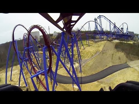 Banshee Roller Coaster REAL POV Kings Island Ohio 2014 AWESOME!