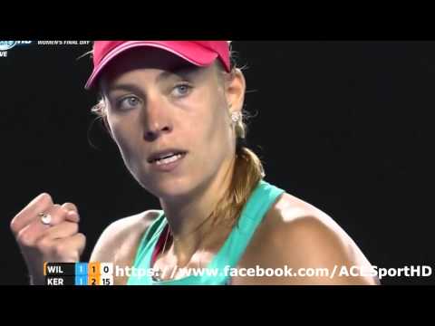 Serena Williams vs Angelique Kerber 2016/01/30 FINAL tennis highlights HD720p50 by ACE