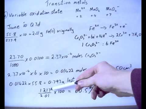 Transition metals