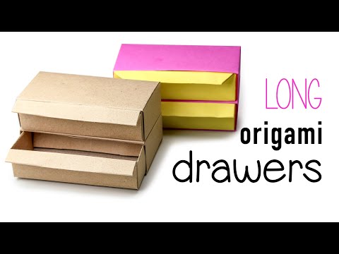 Origami Drawers Tutorial - Long Version ♥