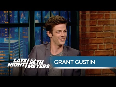 The Flash Star Grant Gustin Got Turned Away at a Comic-Con Party - Late Night with Seth Meyers