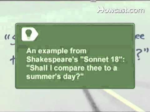 How to Write a Sonnet