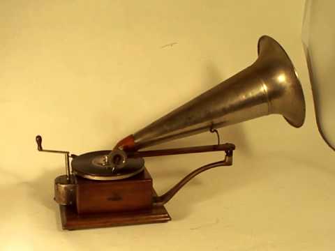 114 year old Berliner Gramophone playing record