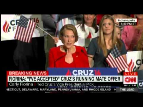 Carly Fiorina Sings To Ted Cruz's Children Onstage