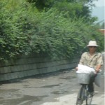 Effects of sanctions and constant imperialist pressure: in the rural areas of North Korea, bicycle is the main mode of transport.