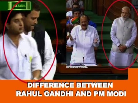 Difference Between Rahul Gandhi and Prime Minister Narendra Modi