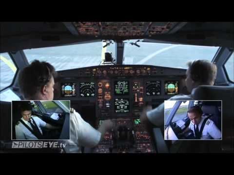 Düsseldorf - Malediven Airbus A330 Cockpit View [HD]