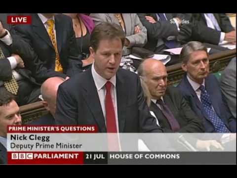 Julian Huppert PMQs 21 July 2010