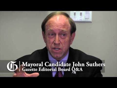 Colorado Springs mayoral candidate John Suthers meets with Gazette Editorial Board