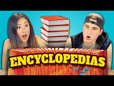 TEENS REACT TO ENCYCLOPEDIAS