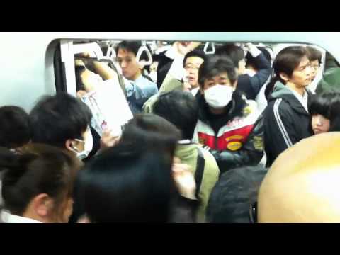 Tokyo Metro crowded April 3rd 2012