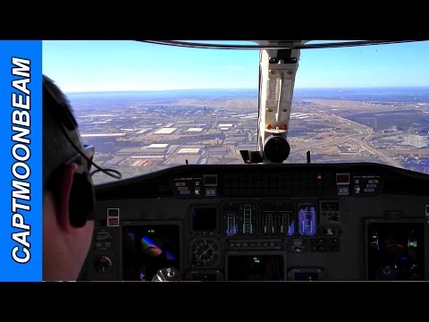 Landing at DFW Airport, Lots of ATC Radio Traffic: Cessna Citation