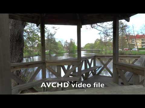 AVCHD video file  v.s.  MP 4  video file