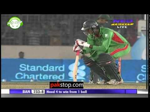 Complete Last Over by Aizaz Cheema [Asia Cup FINAL 2012 l Pakistan Vs Bangladesh] March 22nd 2012