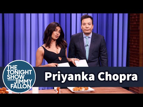 Priyanka Chopra and Jimmy Have a Wing-Eating Contest