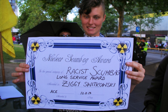Ziggy Switkowski's award