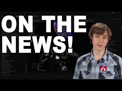 Brad showing VR on the Local News!