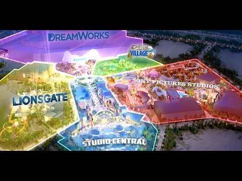 Motiongate Dubai Theme Park Attraction & Ride Preview! Dreamworks! Hunger Games! Roller Coasters!