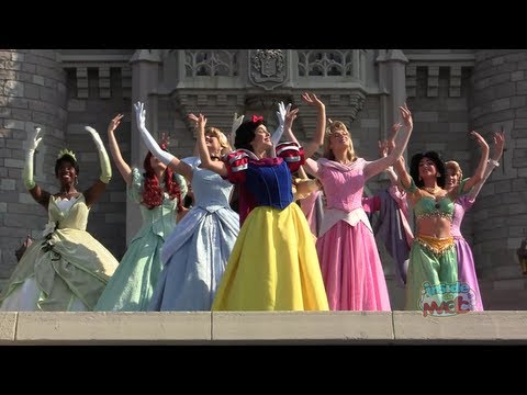 All 11 Disney Princess gathering for the first time for Merida's coronation at Walt Disney World