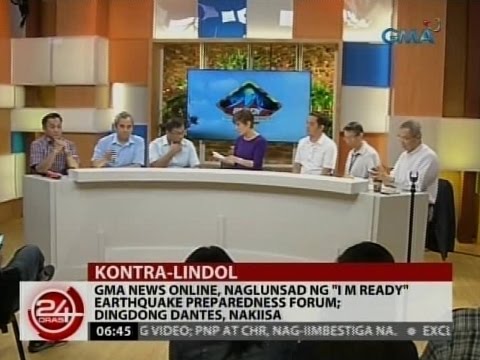 24Oras: GMA News Online, naglunsad ng "I M Ready" earthquake preparedness forum