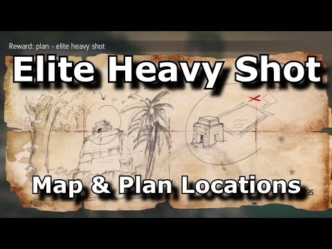 Assassins Creed 4 Black Flag Elite Heavy Shot Plan Location & Map Location