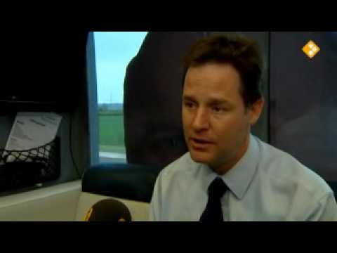 Nick Clegg speaking fluent Dutch in tv interview with NOVA