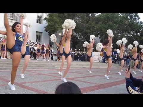 Cal Band Sproul Hall Rally vs. Oregon State 2013 Berkeley California (Britney Spears Show)