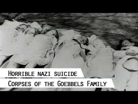 Corpses of Joseph and Magda Goebbels and their six children