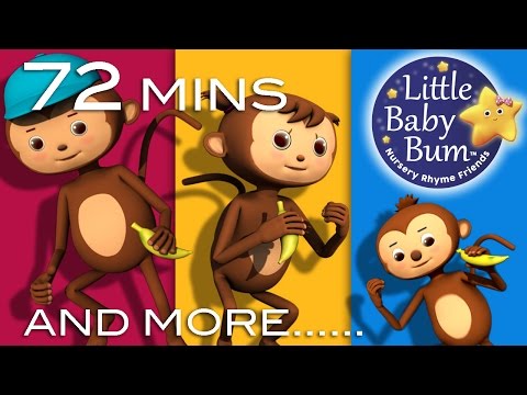 5 Little Monkeys Jumping On The Bed | Plus Lots More Rhymes | 72 Mins from LittleBabyBum!