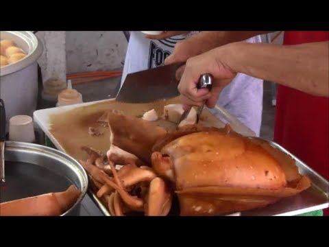 Hong Kong Street Food. All Types in Tai O Village, Lantau Island