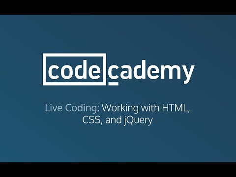 Live Coding: Working with HTML, CSS and jQuery