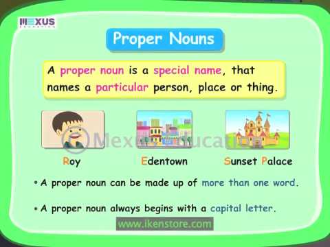 Learning English Grammar: Proper Noun and Common Noun