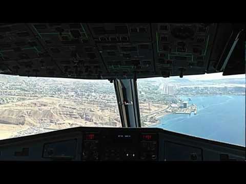 Landing at Eilat Airport