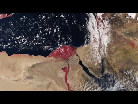 Why Does Nile Appear Blood-Red In This Satellite Image