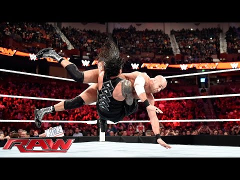 Reigns vs. Cesaro - WWE World Heavyweight Championship Tournament Quarterfinal: Raw, Nov., 16, 2015