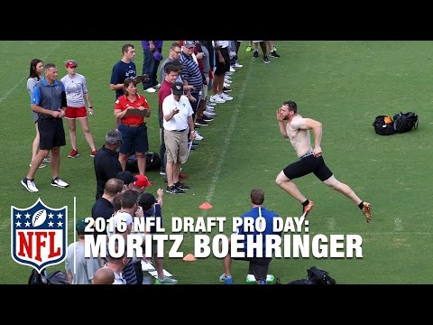 German NFL Draft Prospect, Moritz Boehringer, Impresses with 4.41 40-Yard Dash | NFL