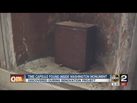 Time capsule found inside Washington Monument