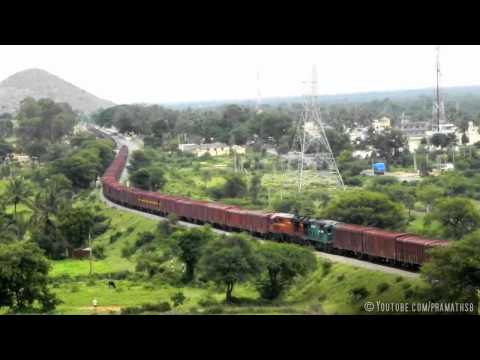 India's longest goods train - 1.2Km long - INDIAN RAILWAYS